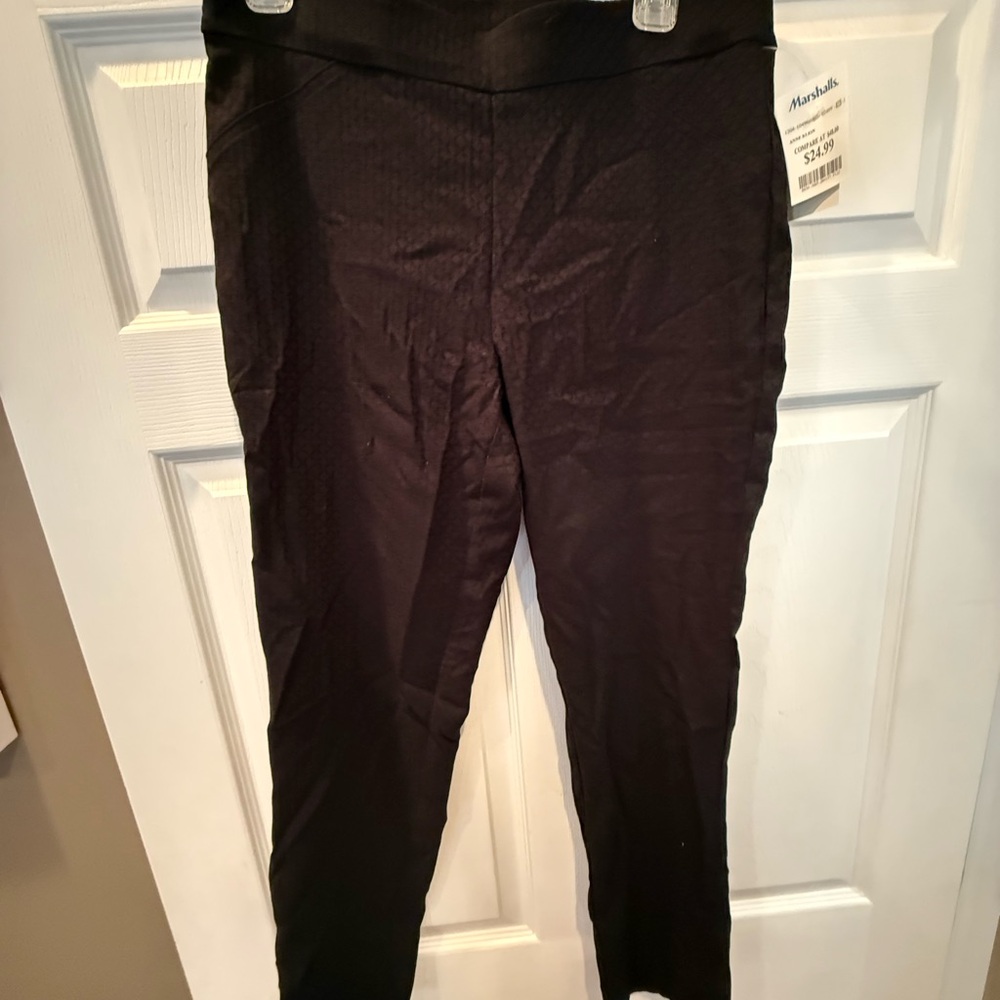 Anne Klein Black Slim Ankle Pants
